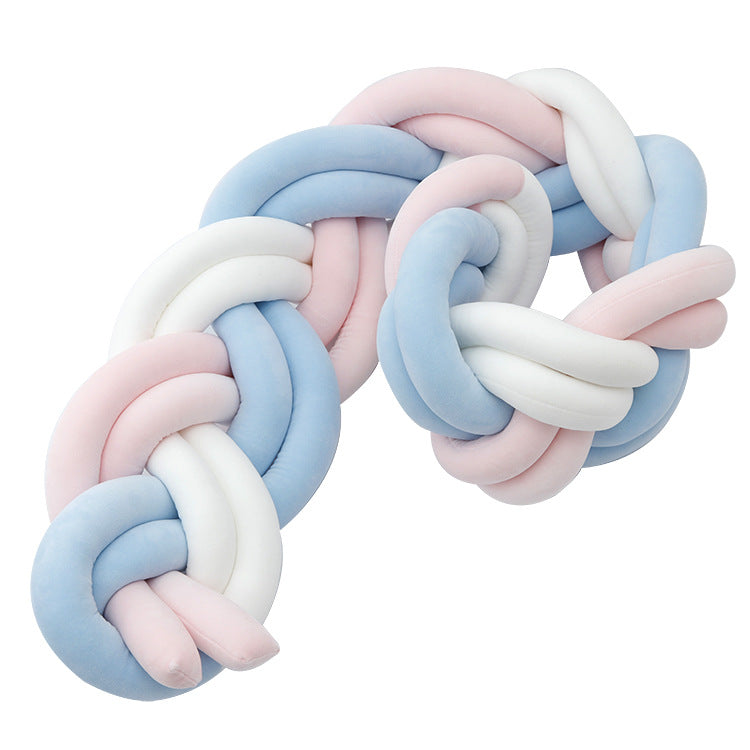 TRESSE DE LIT BEBE A TROIS COULEURS | PROTECTION DOUCE