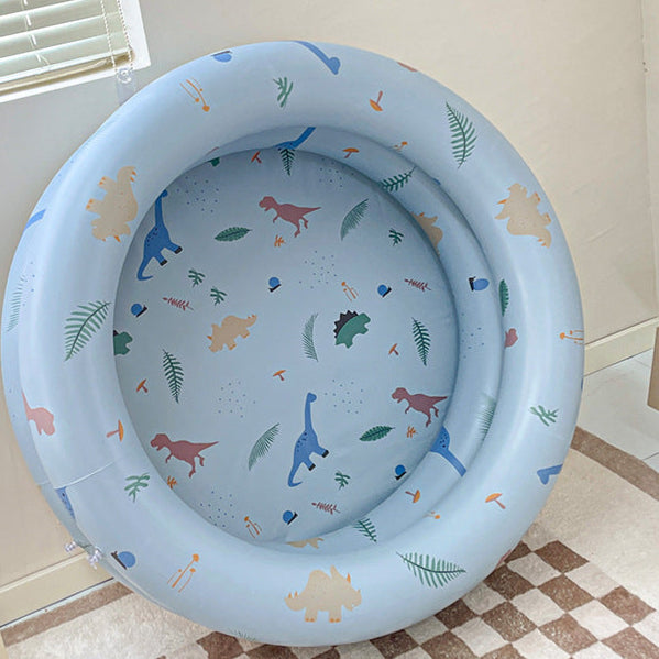 piscine bleu dinosaure