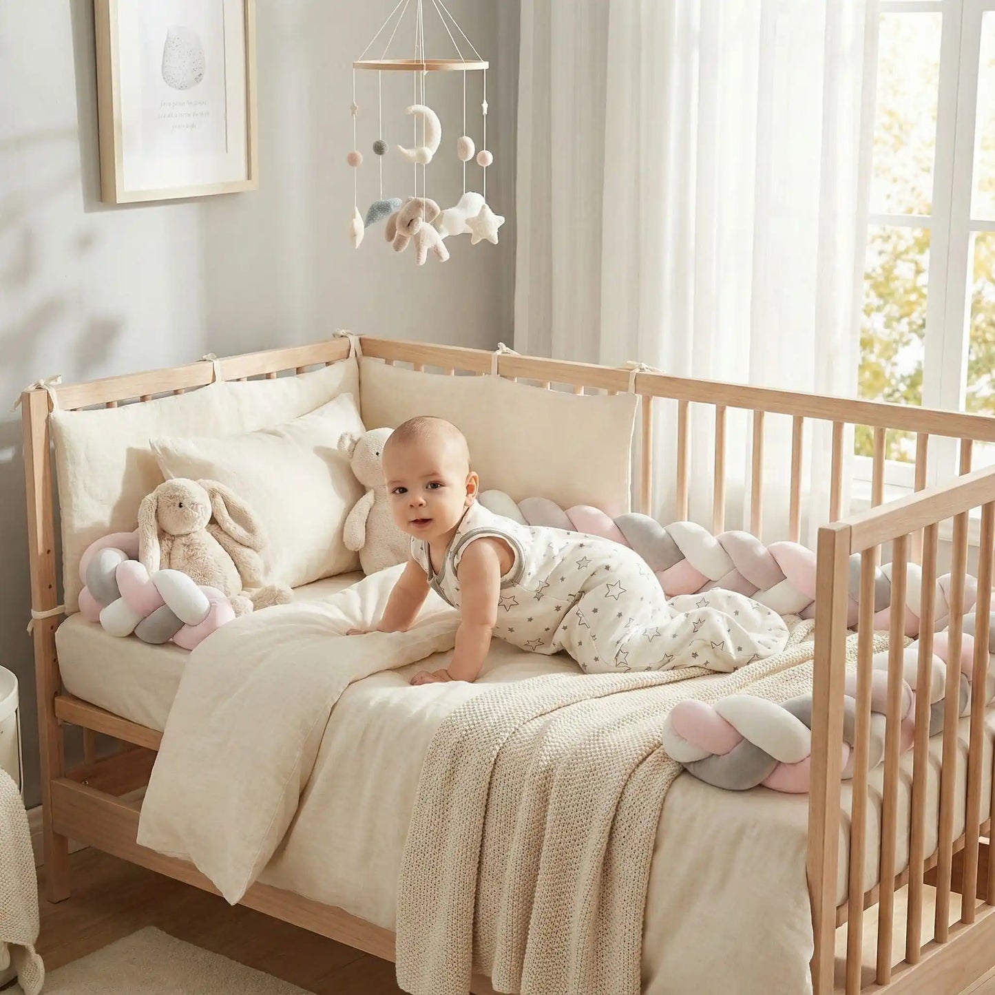 tresse de lit trois couleur