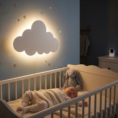 Veilleuse murale bebe dort