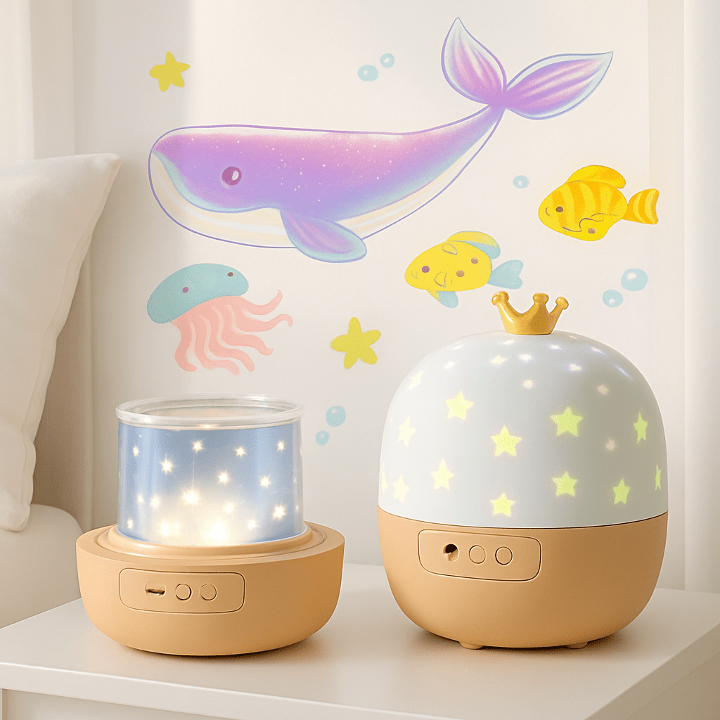 veilleuse projection blanche