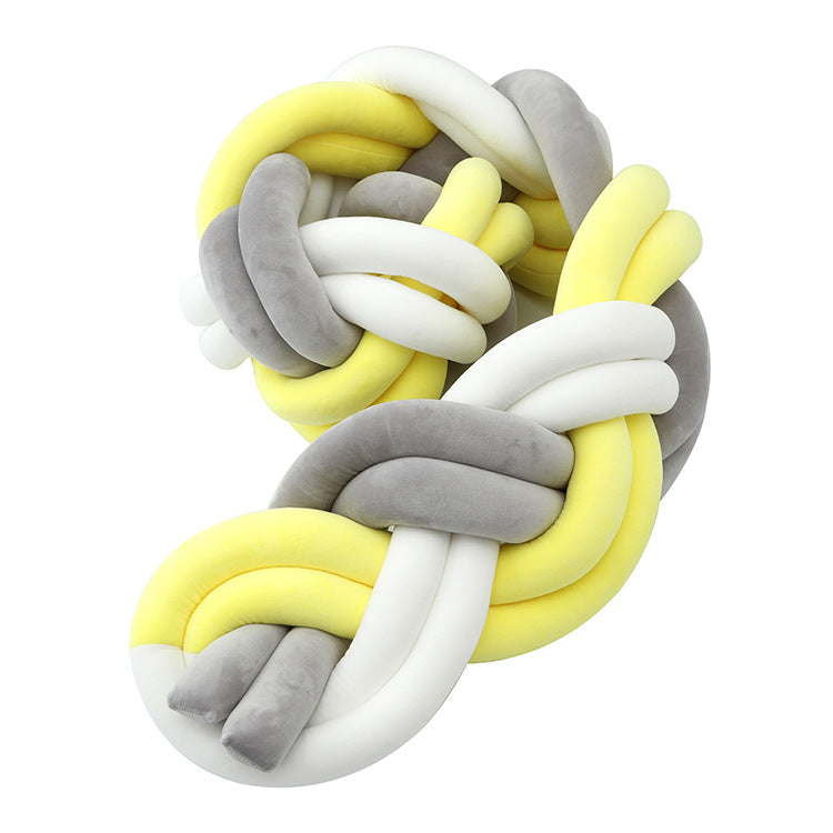 Tresse de lit bebe jaune et gris