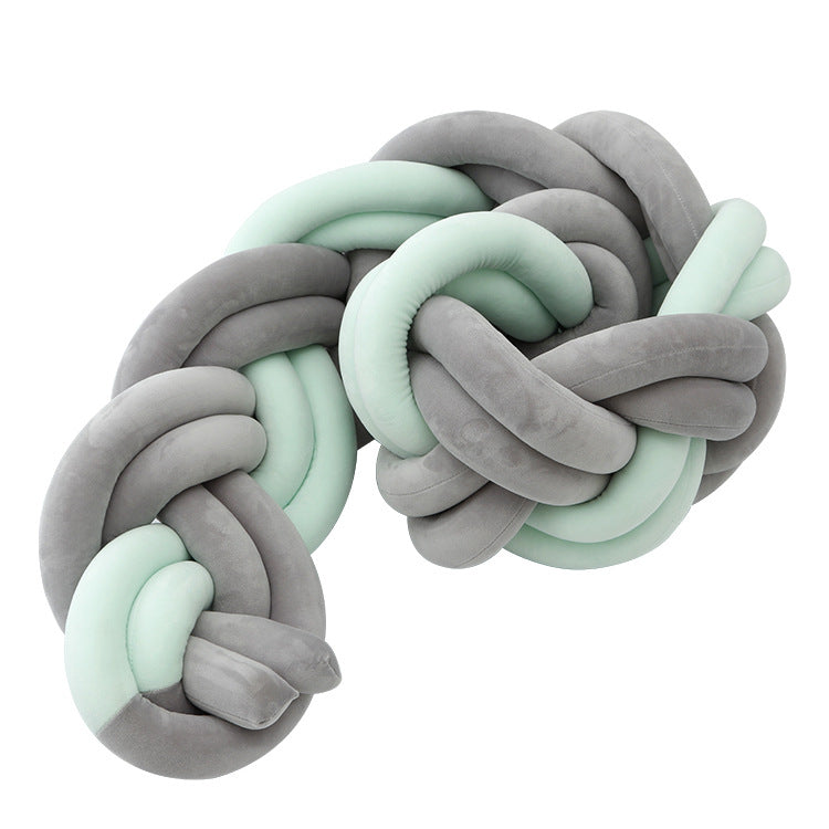 Tresse de lit bébé vert menthe