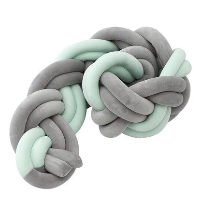 Tresse de lit bébé vert menthe