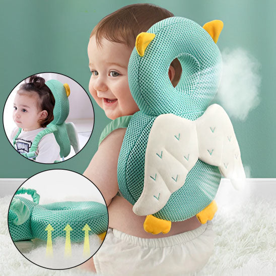 Coussin Anti Chute NathrBTV Pour Bébé 4-24 Mois - Protection Tête Réglable | Design Abeille Mignon