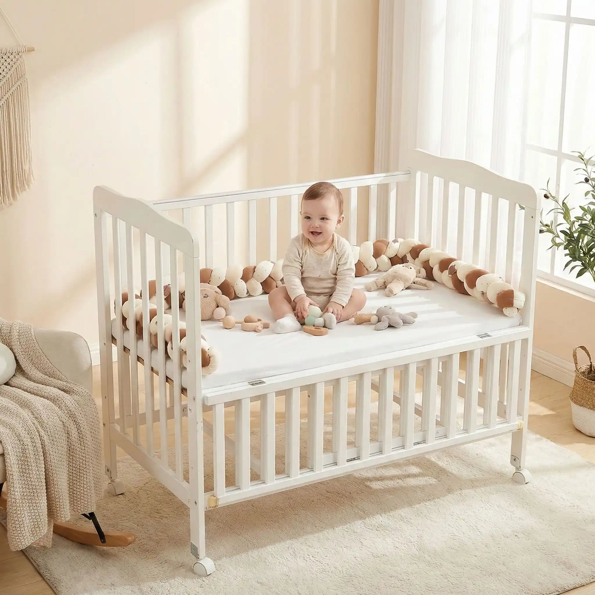tresse de lit avec bebe