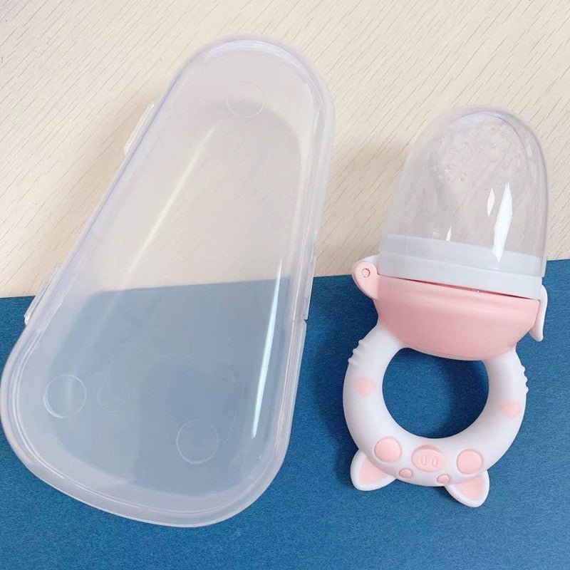 grignoteuse bebe rose avec capuchon