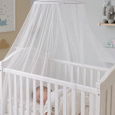 Moustiquaires lit bebe blanc