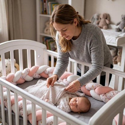 Tresse de lit avec maman