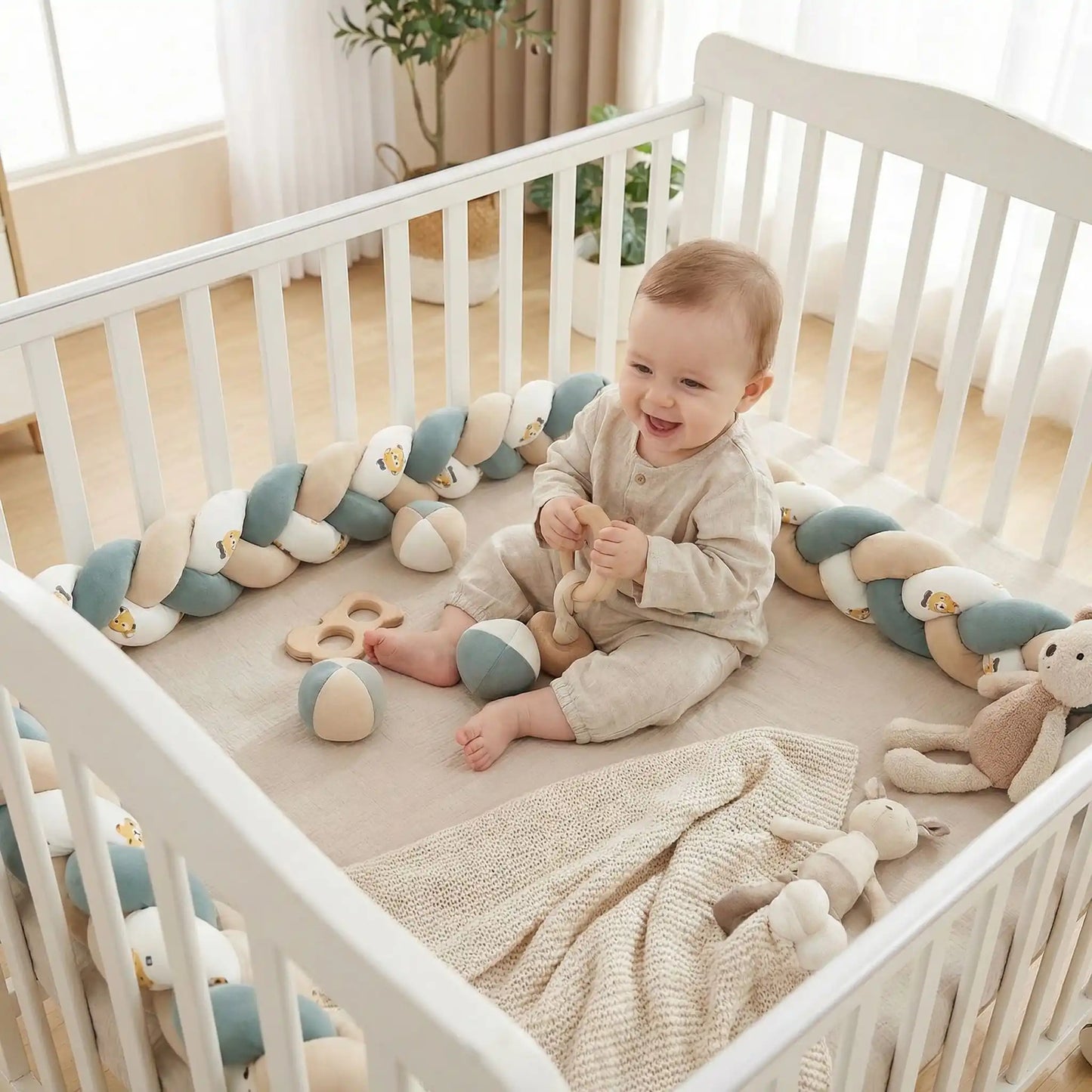 tresse-de-lit-avec-bebe