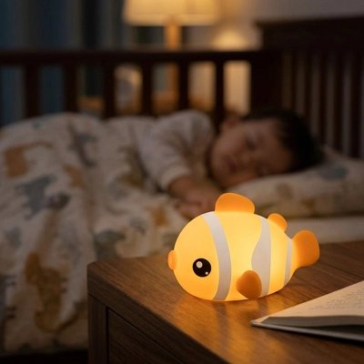Veilleuse bébé avec le poisson