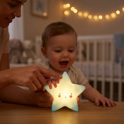 Veilleuse bébé bleu