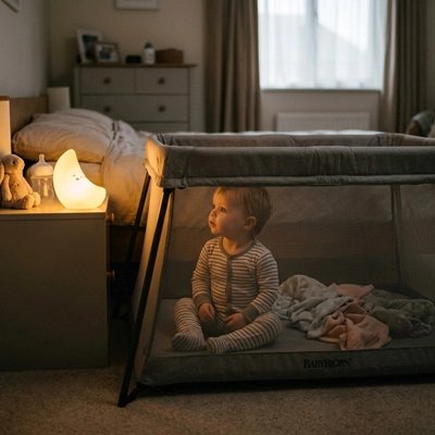 Veilleuse bébé qui regarde