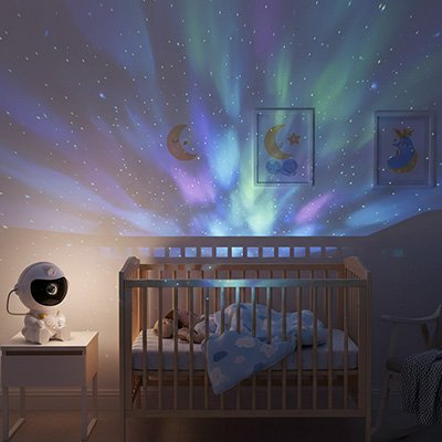 Veilleuse-projection-robot